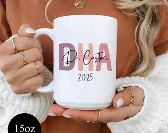 Personalized DNP Nurse mug gift, Medical Assistant gift for her, Doctor of Nursing Practice grad 2025, DNP Graduation Gift, DNP Gifts, 2025