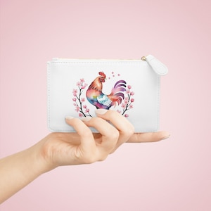 Chicken art Mini Clutch Bag rooster clutch bag