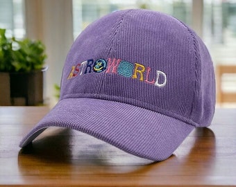 Embroidered Music Travis Scott Astro World Baseball Caps - Vintage ASTROWORLD Embroidery - Unisex Adjustable Snapback - Unique Hip Hop Hat