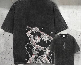 Camisa Toji fushiguro, camiseta jujutsu kaisen, camiseta anime unisex JJK, camiseta Geto Suguru Ropa de anime impresa a mano Regalo Hombres