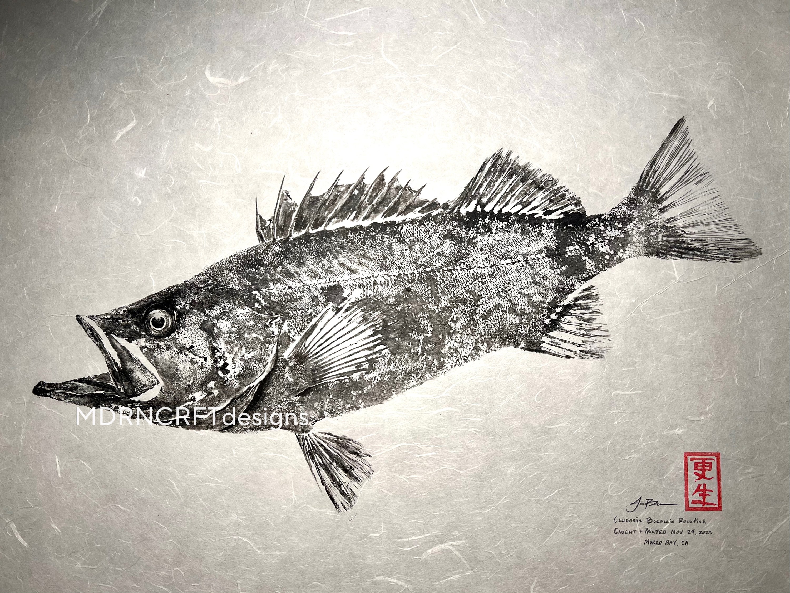 Gyotaku Fish Print 