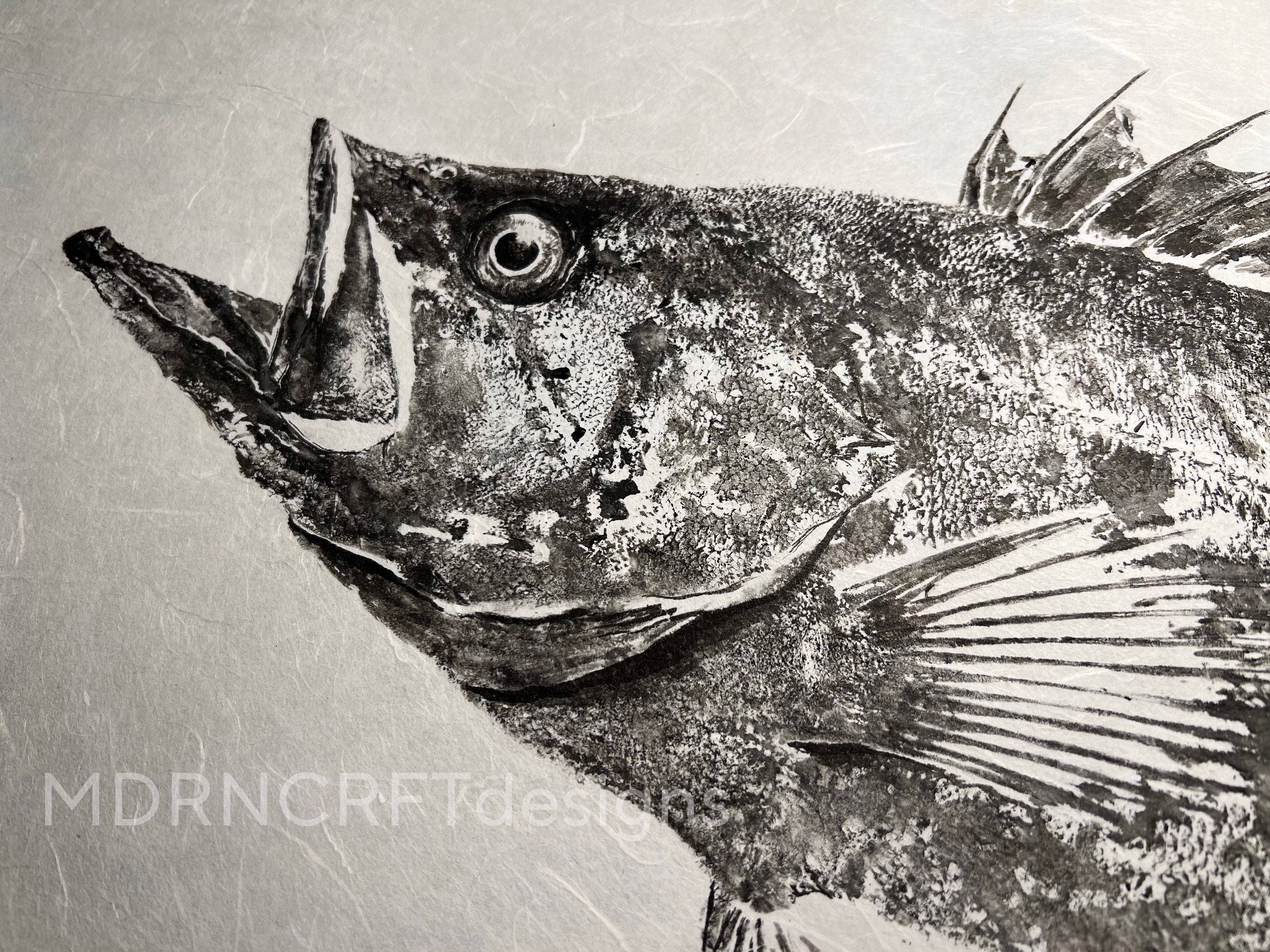 Gyotaku fish prints hi-res stock photography and images - Alamy