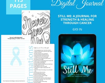 Dziennik wsparcia w chorobie nowotworowej | Refleksje z przewodnikiem, afirmacje (wersja cyfrowa do pobrania)