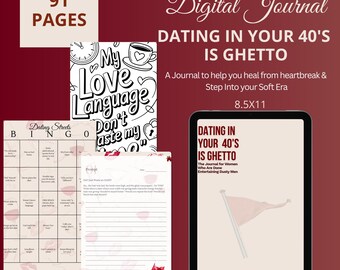 Dziennik randkowy dla osób po czterdziestce – podpowiedzi i kolorowanki dotyczące miłości do siebie (wersja cyfrowa do pobrania)