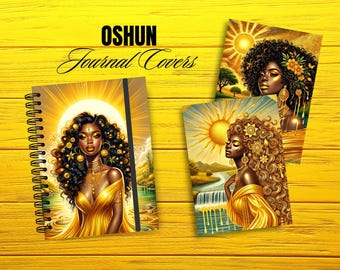 Okładki dzienników bogini Oshun – duchowość afrykańska (wersja cyfrowa)