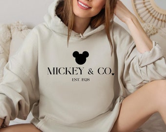Mickey and Co. est. 1928 Hoodie,Mickey and Co Hoodie,Mickey And Friends Hoodie,Disney Trip Tee,Disney Hoodie,Mickey Mouse Hoodie,Unisex Tee