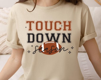 Touch Down Season Shirt,American Football Shirt,Football Mom Shirt,Football Lover Gift, Retro Gameday Shirt,Sports Mom Shirt,Football Shirt