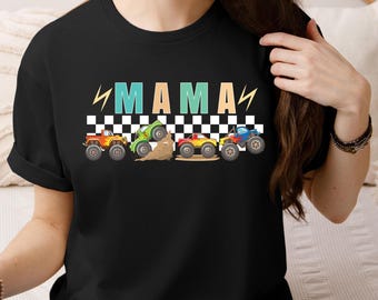 Monster Truck Birthday Party Shirt, Mama Monster Truck Shirt, Boy Birthday Party Shirt, Pregnant Mom Shirt, Baby Shower Gift, New Mom Shirts