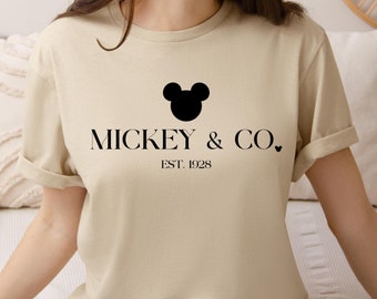 Mickey and Co. est. 1928 T-Shirt, Mickey and Co Shirt, Mickey And Friends Shirt, Disney Trip Shirt, Disney Shirt, Mickey Mouse Shirt