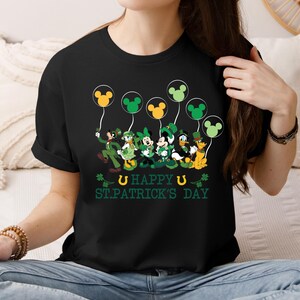 Mickey and Friends St Patrick&#39;s Day Shirt, Disney St Patrick&#39;s Day Shirt, Disney Shamrock Shirt, Happy Patrick&#39;s Day Shirt, Mickey Lucky Tee