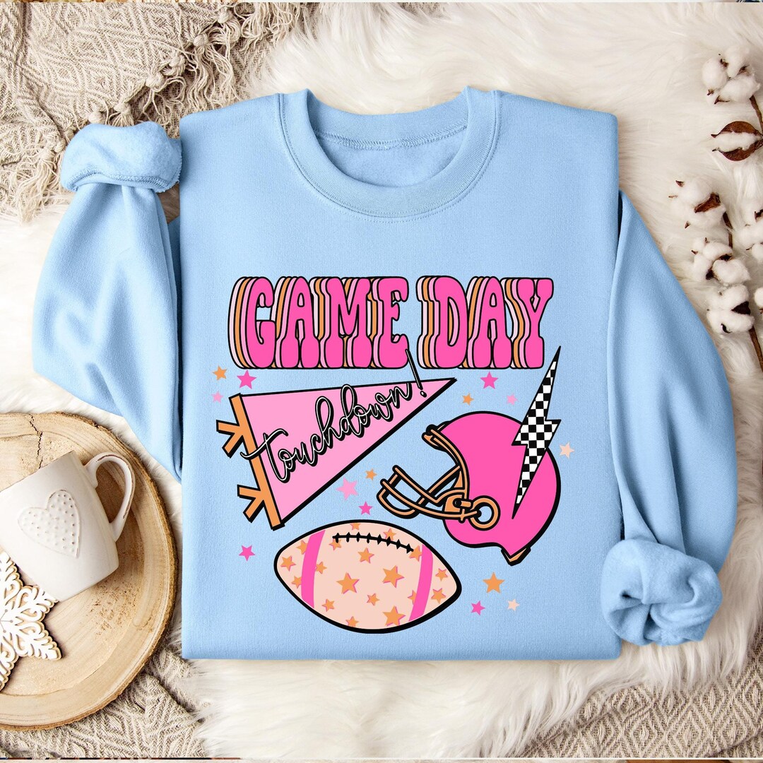 These Are The Good Ol' Days Football Crop Sweatshirt main image 0