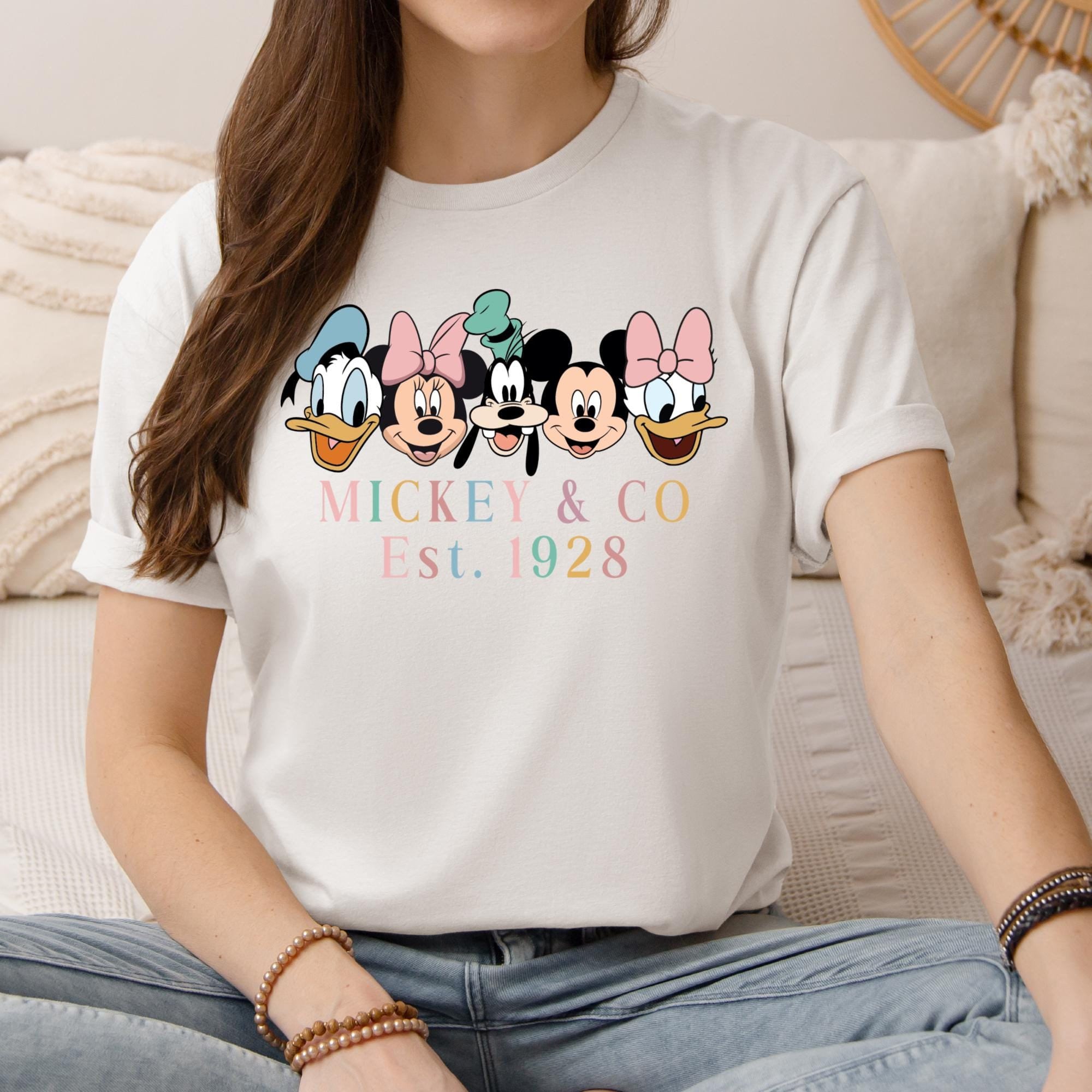 Retro Disney Mickey and Co T-shirt,mickey and Co. Est. 1928 Shirt 
