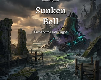 Sunken Bell - D&D Beginner Adventure | 1st Level | D8 Night One-shot | Dungeon Master Tools | Printable Product | Digital File | New Players