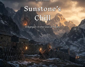 The Sunstones Chill - D&D Beginner Adventure | 1st Level D8 Night One-shot | Dungeon Master Tools Printable Product Digital File New Players