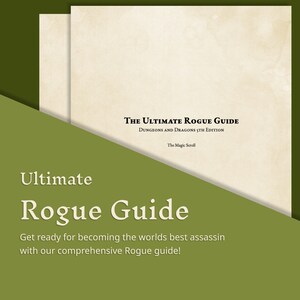 Ultimate D&D Rogue Guide Dungeons and Dragons Toolkit for Building a Rogue DnD Guide Dungeon Master Guide, Fantasy World Guide