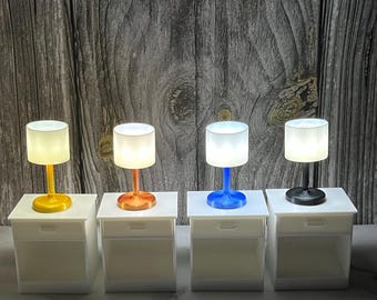 Miniature Dollhouse Lamp, Miniature Lamp, Modern Miniature Table Lamp