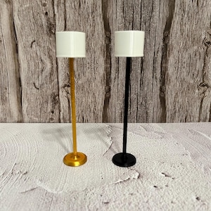 1) Gold Base Floor Lamp
2) Black Base Floor Lamp