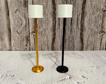 Miniature Dollhouse Lamp, Miniature Lamp, Miniature Floor Lamp, Modern Miniature Floor Lamp with Light