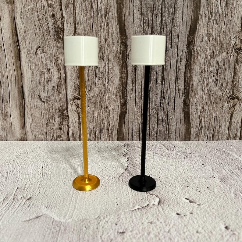 1) Gold Base Floor Lamp
2) Black Base Floor Lamp
