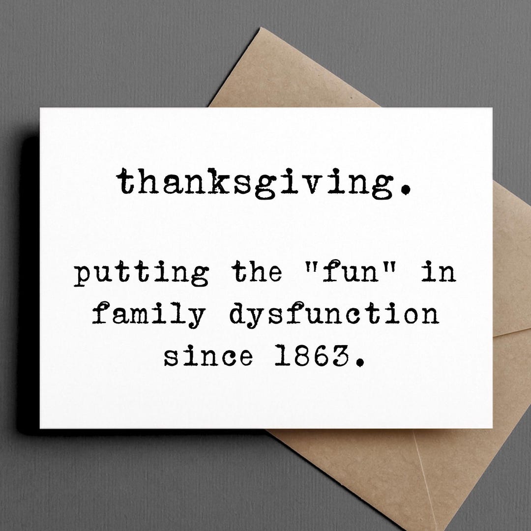 Funny Thanksgiving Card | Thanksgiving. Putting the \, image size:1080x1080
