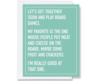 Let's Play Board Games Greeting Card