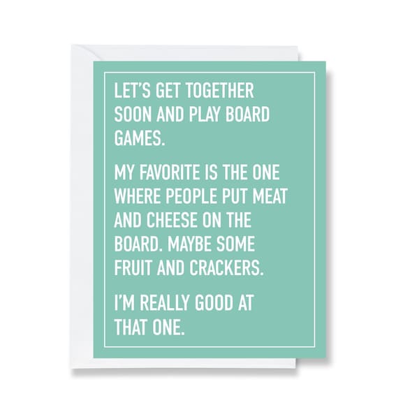 Let's Play Board Games Greeting Card