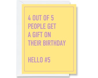 4 Out Of 5 People Greeting Card