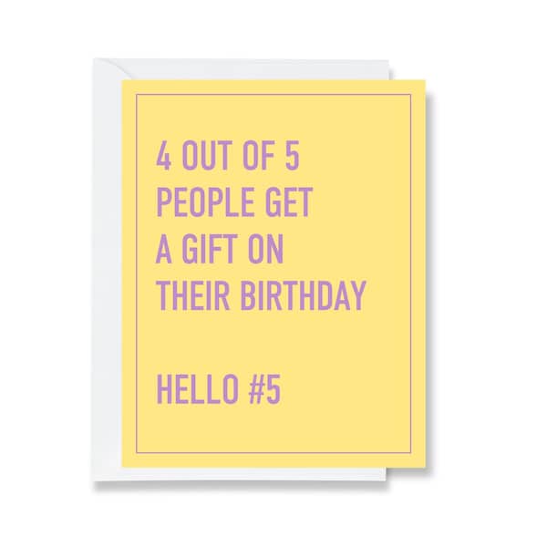 4 Out Of 5 People Greeting Card