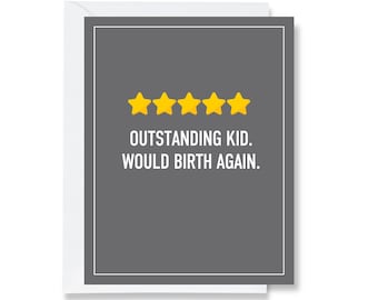 5 Star Kid Greeting Card