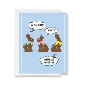 Chocolate Bunnies Greeting Card