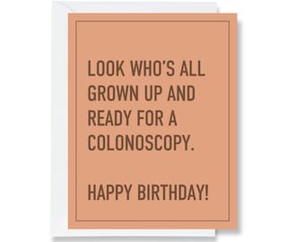Colonoscopy Greeting Card