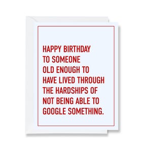 Birthday Hardships Greeting Card