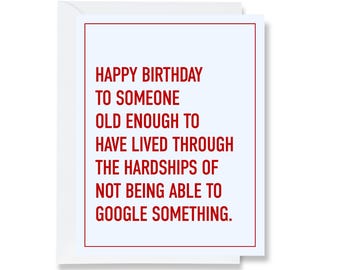 Birthday Hardships Greeting Card