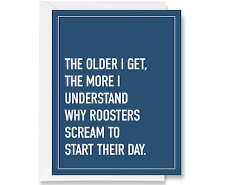 Roosters Screaming Greeting Card