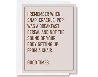 Snap, Crackle, Pop Greeting Card