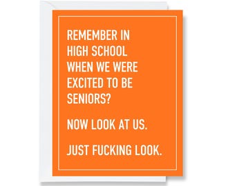 Excited to Be Seniors Greeting Card