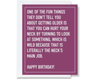 Hurt Your Neck Greeting Card