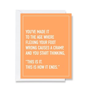 Foot Cramps Greeting Card