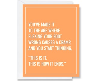 Foot Cramps Greeting Card
