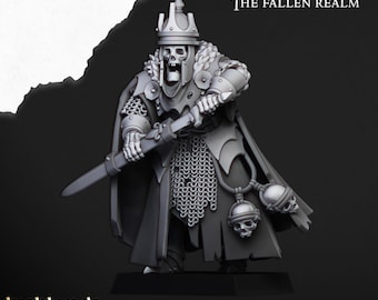 Skeletal Lord on Foot - Highlands Miniatures