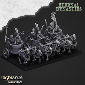 Ancient Skeletal Chariots - Highlands Miniatures