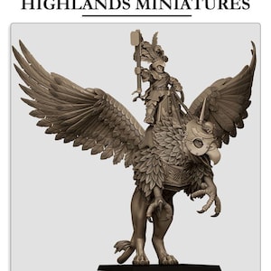 Sunland Emperor on Griffon - Highlands Miniatures