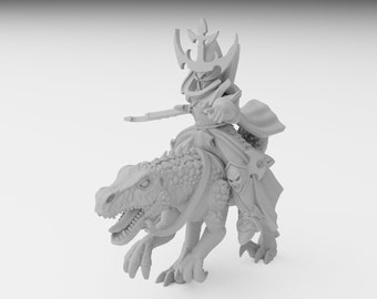 Dark Elf Noble on Raptor - Ilhadiel Miniatures