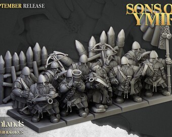 Dwarf Crossbowmen Unit - Highlands Miniatures