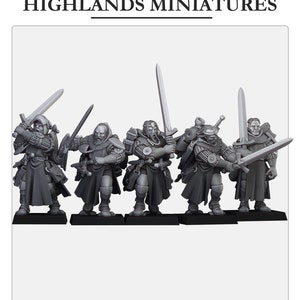 Dismounted Questing Knights - Highlands Miniatures