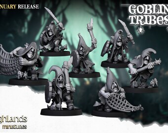 Swamp Goblin with Hand Weapons- Highlands Miniatures