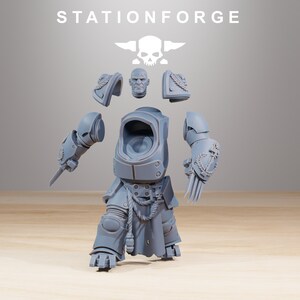 Socratis Elite Marines, Space Division &ndash; Set Di Miniature Stationforge Per Warhammer