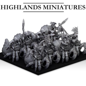 Mounted Coast Goblins - Highlands Miniatures