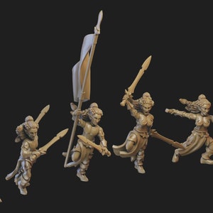 Wood Elf Wardancers - Ilhadiel Miniatures