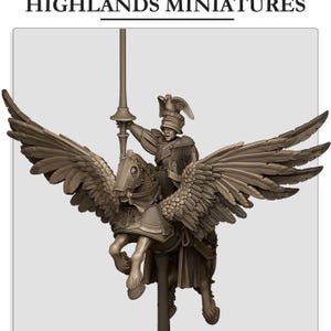 Sunland General on Pegasus - Highlands Miniatures